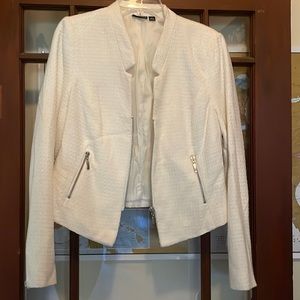 White Jacket with zipper details